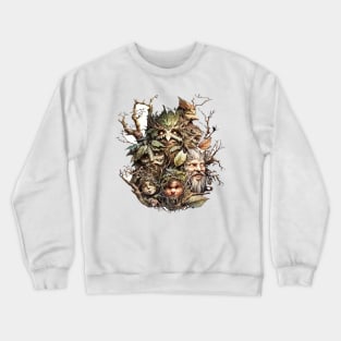 Dryads, Nature Spirits, and Green Man Crewneck Sweatshirt